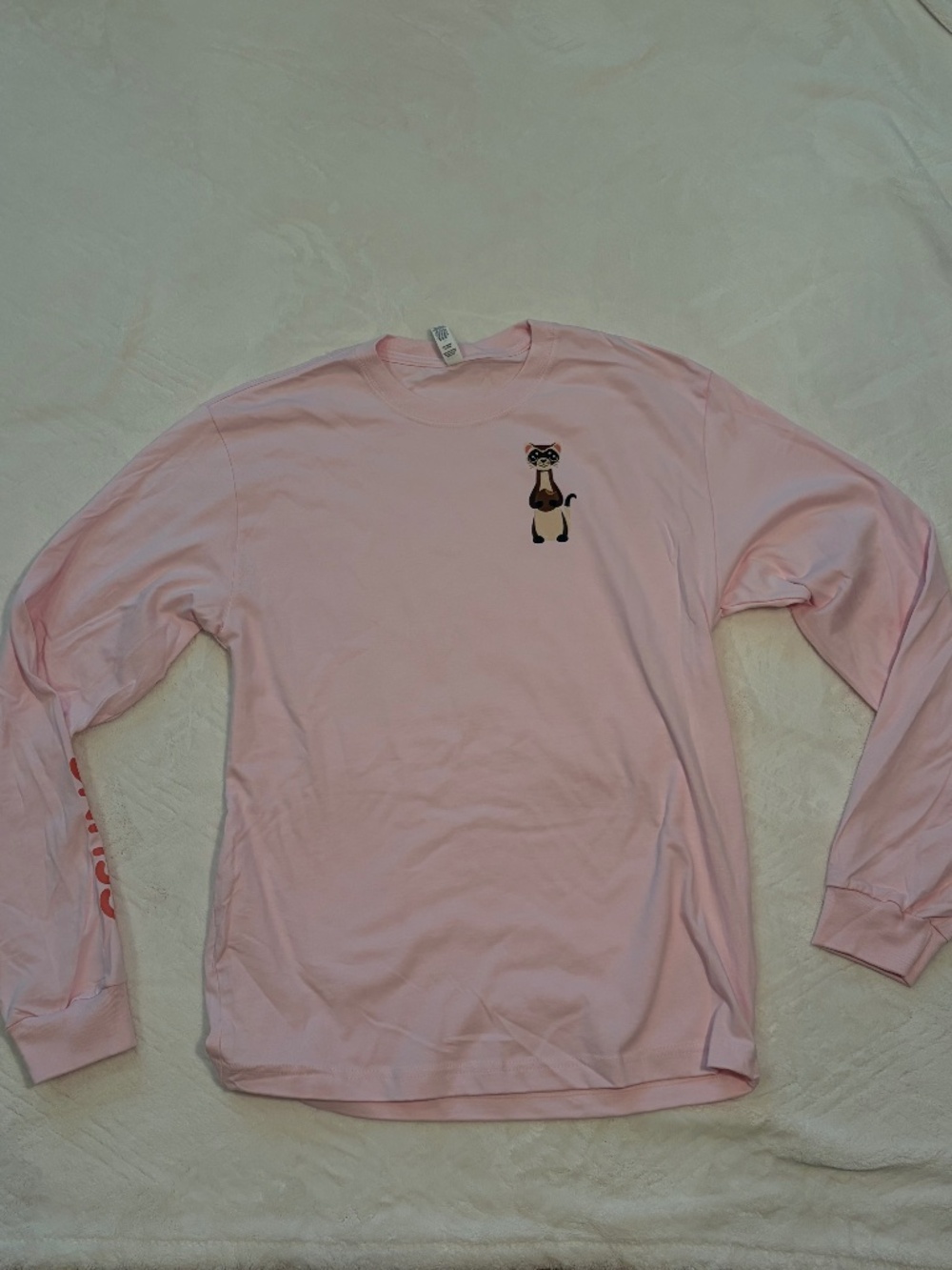 Girl Scout 2026 Cookie Ferret Collection - Long Sleeve Pink Shirt